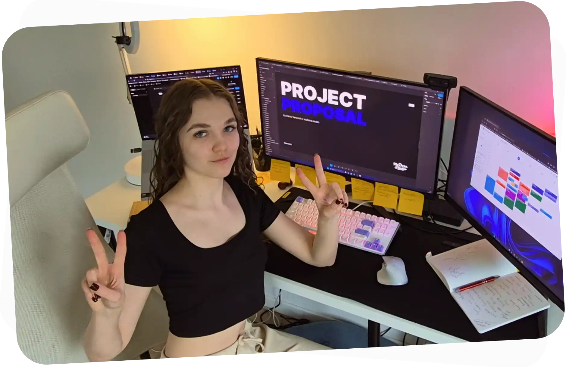 Brief & Proposal - Working at desk