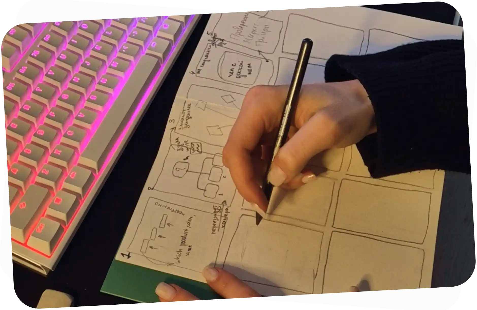 Design - Hand sketching concepts