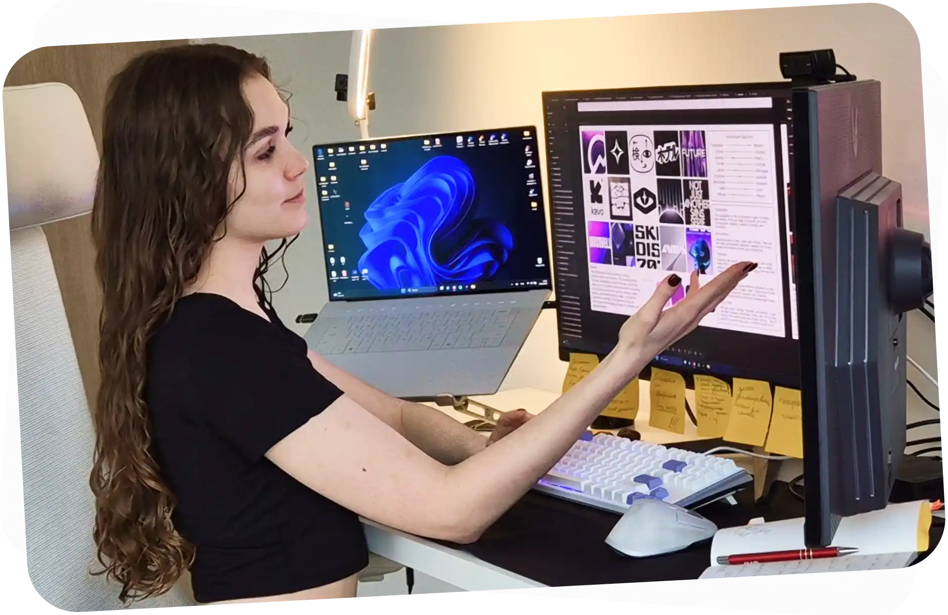 Presentation & Feedback - Designer presenting work